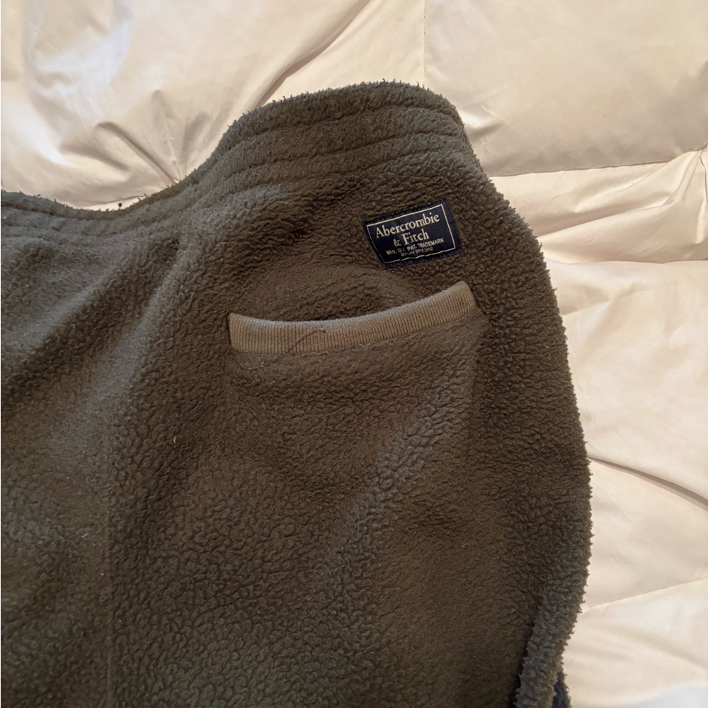 Abercrombie Men's Green Fleece Pants very warm - Picture 5 of 5